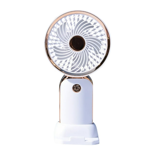 TopLLC Mini USB Fan, Electroplated Three-gear, Large Volume Silent Student Office Handheld Outdoor Fan
