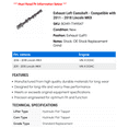 thumbnail image 2 of Exhaust Left Camshaft - Compatible with 2011 - 2018 Lincoln MKX 2012 2013 2014 2015 2016 2017, 2 of 2