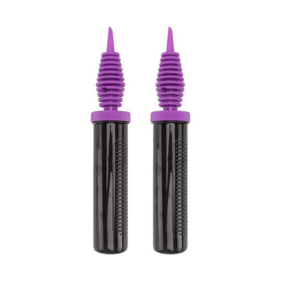 Pcs Portable Balloon Inflator Hand Manual Inflator Swim Ring Pump Air Inflator For Party Home Shop Long and Round Balloon (Purple)