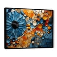 thumbnail image 2 of Designart "Mosaic of Bicycle Spokes I" Modern Floater Framed Canvas Wall Art, 2 of 7