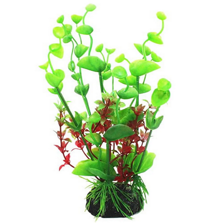 (Clearance) BNNG Ameliade Aquarium Artificial Plastic Plants Decorations and Rock Cave Decor Set Gold-fish Fish Tank Accessories Small Large Fish Bowl Ornaments