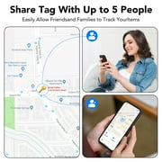 Air Tracker, Bluetooth Tracker Tag-4Pack, Key Finder Works with Find My App (iOS Only), Smart Tag for Keys/Wallets/Luggage Worldwide Tracking, Replaceable Battery, IP67 Waterproof, FCC Approved