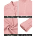 thumbnail image 6 of Men’s Cotton Linen Shirts Button Down Breathable Button-down Lightweight Shirt Casual & Business Wear Clothing, 6 of 8