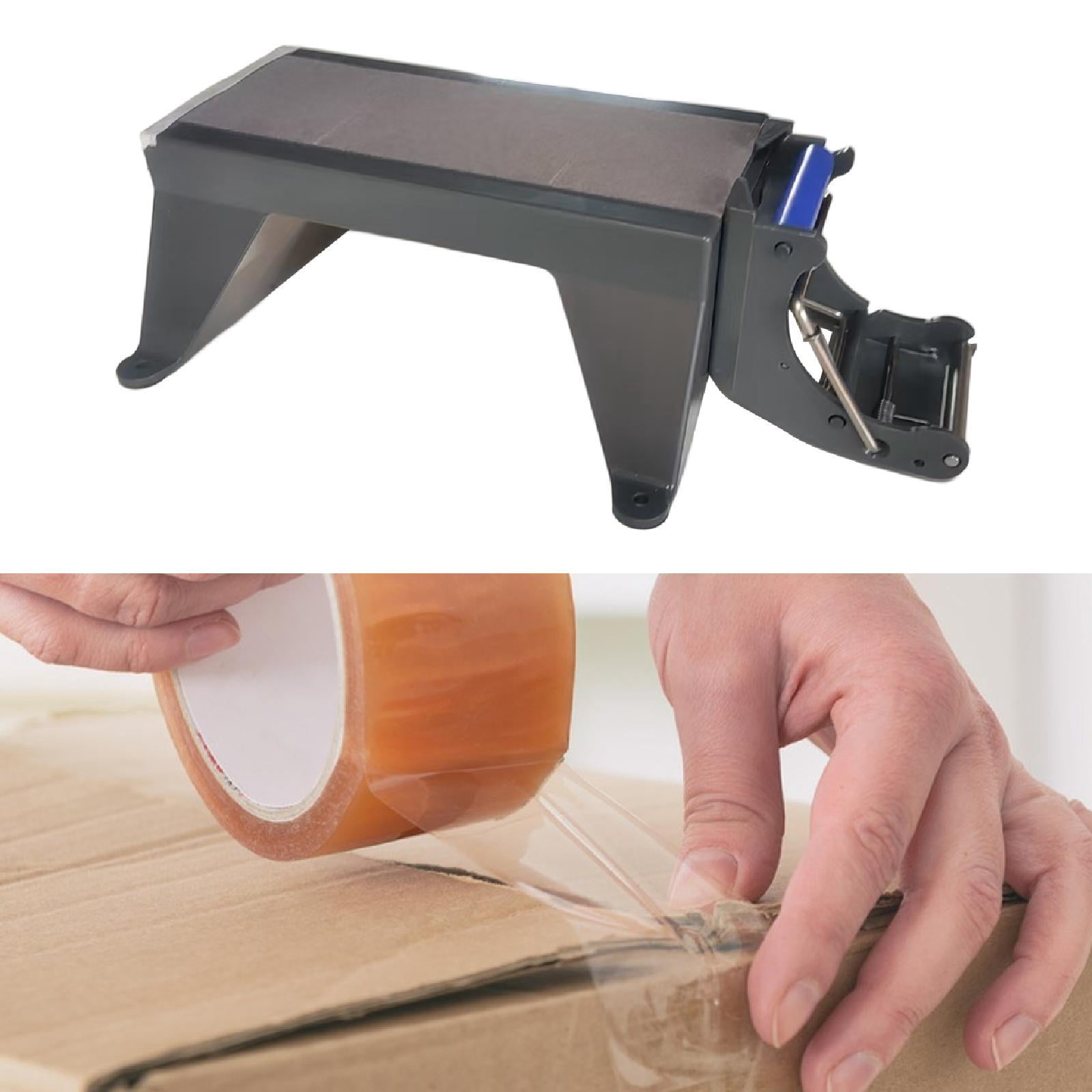 figatia Packing Tape Dispenser Tape Cutter 33.6x19x10cm Compact Built in Serrated Blade Space Saving for Shipping, Carton Accessories Dark Grey