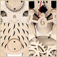 thumbnail image 3 of Kit de maqueta de reloj Foyucool Koala con rompecabezas de madera 3D para adultos, 3 of 7