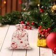 thumbnail image 1 of Panxico Liquidation! Sac Cadeau de Noël en Coton Lin Flocon de Neige avec Poche à Cordon, Rangement de Bonbons en Lin, Conteneurs de Rangement de Noël, 1 of 2