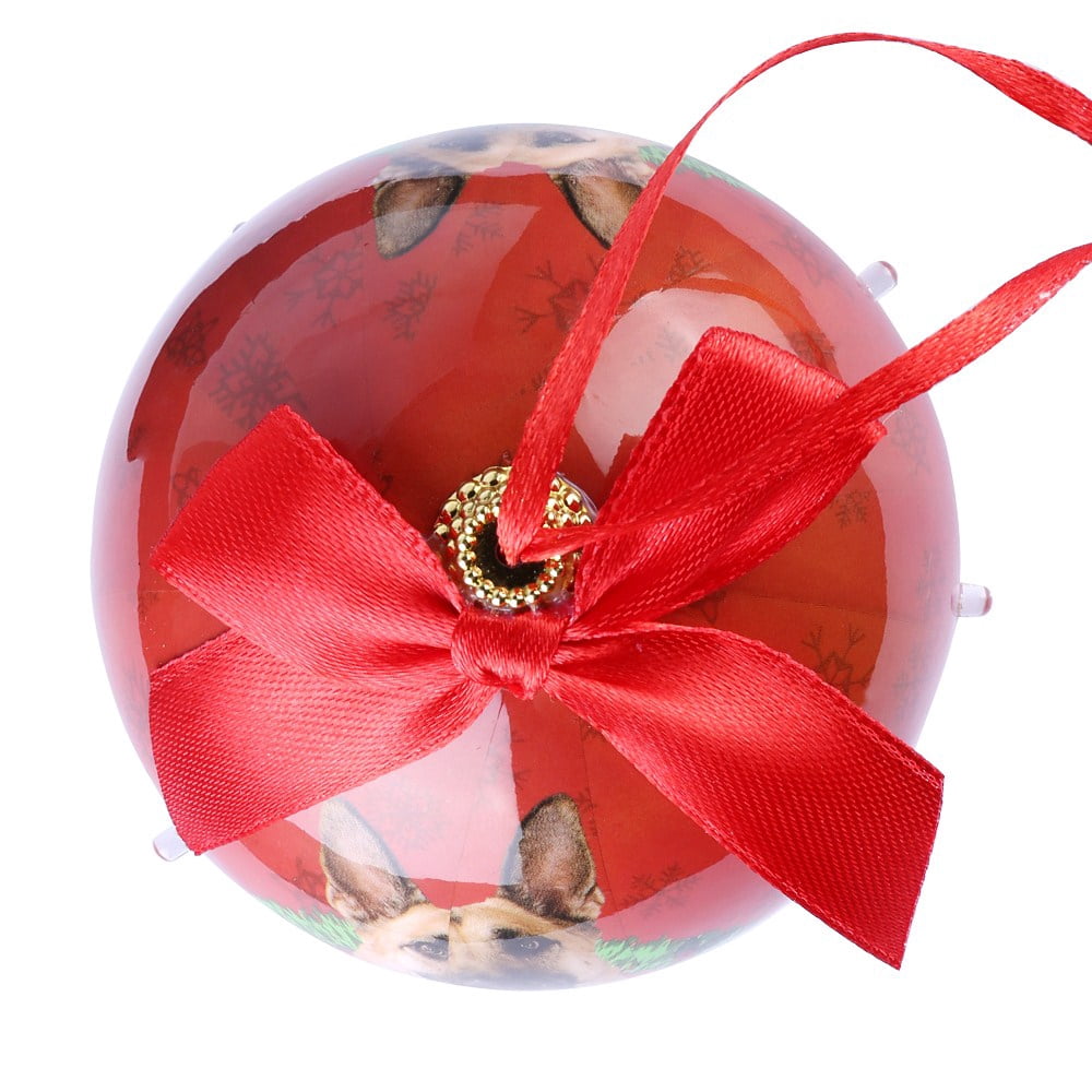 Dog Collection Twinkling Lights Christmas Ball Indoor Decorative Ornament