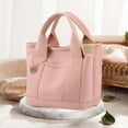 thumbnail image 6 of Woman Small Tote Bag Shopping Bag Size 9x5.9x8.6inch Top Handle Bag Large Capacity for Working, Dating, Beach and Weekend Shoulder Bag Pink, 6 of 9