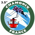 thumbnail image 2 of Chamonix, France Ski Lift Decorative Car Truck Decal Window Sticker Vinyl Die-Cut Wildlife Travel Adventure Vacation Tourist Souvenir, 2 of 2