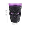 thumbnail image 6 of BZPIZ Halloween Glowing Skull Mug, Summer Halloween Luminous Skull Drinking Cup for Bar Club Halloween Party Gifts for Women Men Black, 6 of 6