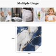 thumbnail image 4 of Marble Navy Blue Cloth Napkins, Abstract Gold White Brick Stone Motif Washable and Reusable Dinner Napkins Set of 6, Table Napkin for Kitchen Party Birthday Wedding Hotel Housewarming 20"x20", 4 of 8