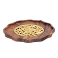 thumbnail image 1 of Wood Tea Pot Holder, Multifunctional Kungfu Tea Cup Coaster Compact  for Home, 1 of 8