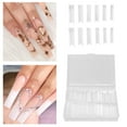 thumbnail image 4 of Clear Nail Tips, 240Pcs ABS Curve Nail Tips Transparent Lightweight Portable  For Lengthen Nails Phototherapy Nails Nail Learning, 4 of 8