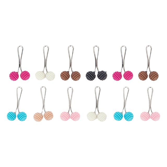 Broche de bufanda de perlas de 12 Uds., broches de chal de Hijab musulmán, broches de Hijab de bufanda de mujer, broche de bufanda de perlas, broche Baoblaze clips hijab chapas