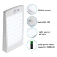 thumbnail image 4 of Lámpara De Pared Solar Con 3 Modos De Trabajo Y 4 Niveles De Brillo Lámpara De Seguridad Con Sensor De Movimiento De 48 Led Ip65 A Prueba De Agua Con Control Remoto Vogacara HA013558-00, 4 of 7