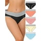 thumbnail image 1 of INSPIRAR CHIC Ropa interior de mujer de talla grande, paquete de 5, alta cintura, elástica, color negro, rosa, amarillo, naranja, azul, 1 of 6