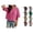 001-Pink, variant on VOUZZA Women Retro Striped T-Shirt Summer Colorblock Short Sleeve Tee Loose Fit Drop Shoulder Casual Streetwear Pullover Tops