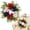 Red, variant on 4th of July Decorations Small Hydrangea Flower Wreath Garland Candle Ring Ring Holder Mini Patriotic Table Centerpiece Sign for Home Dining Table Summer BBQ Party Supplies