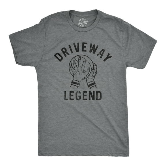 Mens Driveway Legend T Shirt Funny Pickup Basketball Player Hoops Lover Tee for Guys Graphic Tees