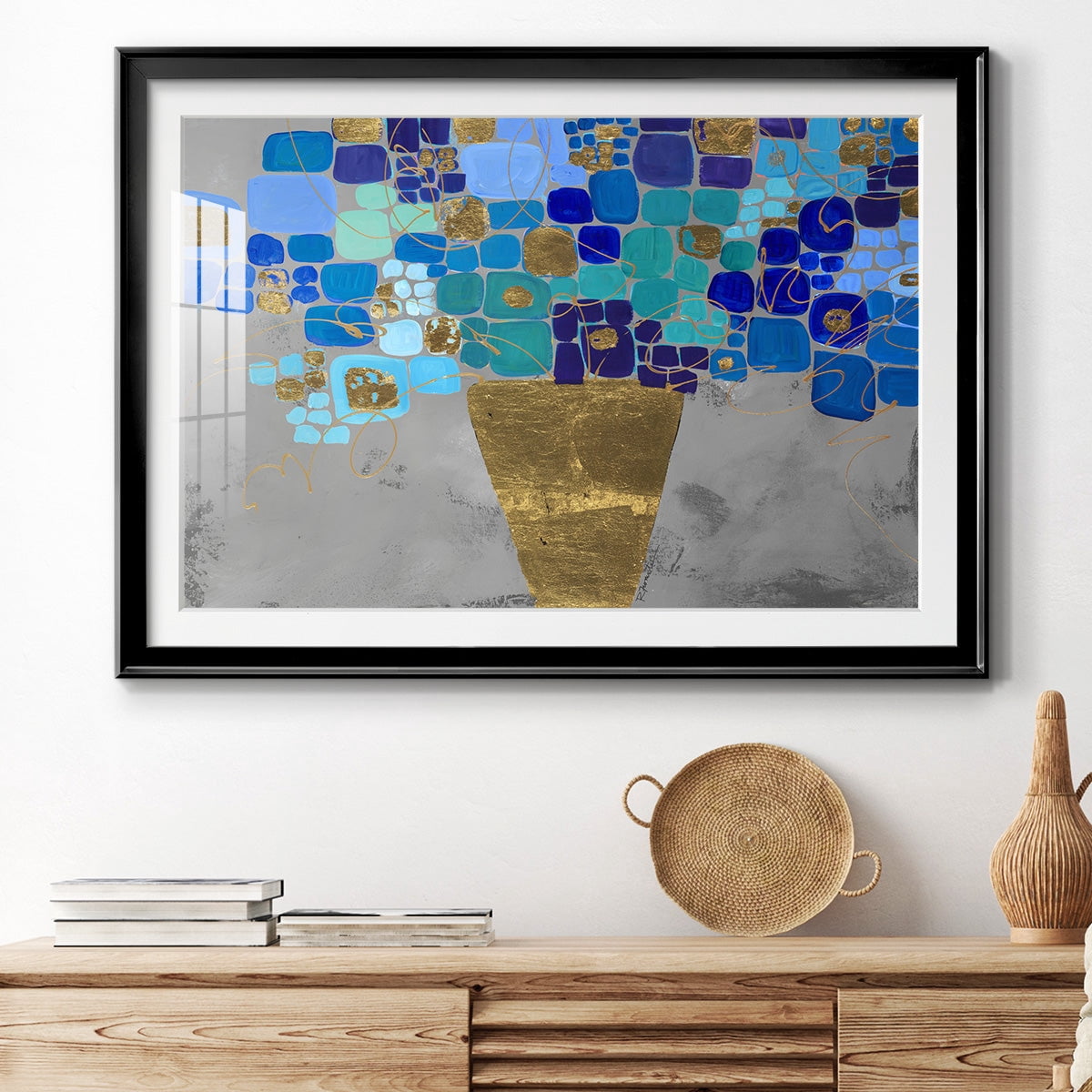 Blue Love Premium Framed Print - Ready to Hang