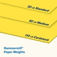 thumbnail image 7 of Hammermill Premium 110 lb. Cardstock Paper 8.5" x 11" Yellow 200 Sheets/Ream (168370R), 7 of 7