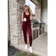 thumbnail image 5 of Conjunto Deportivo PRETTYGARDEN para Mujer Sin Mangas con Cuello Redondo Vino M, 5 of 5