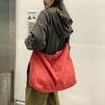 thumbnail image 1 of Bolso De Hombro De Lona Bolso tutoriales de Harajuku japonés de mensajero de color sólido Cremallera para viajes, 1 of 8