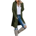 thumbnail image 1 of Cárdigan Suéteres Para Mujer Otoño Invierno Suéteres Casual Tejido Sólido Suelto Manga Larga Cuello en V Tops Odeerbi  ODB178149, 1 of 6