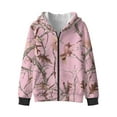 thumbnail image 2 of Psesaysky Girls Zip Up Hoodies Pink Hunting Camo Print Teen Hooded Sweatshirts Warm Jackets Kids Fall Fashion Outfits Winter Clothes, Size L, 2 of 7