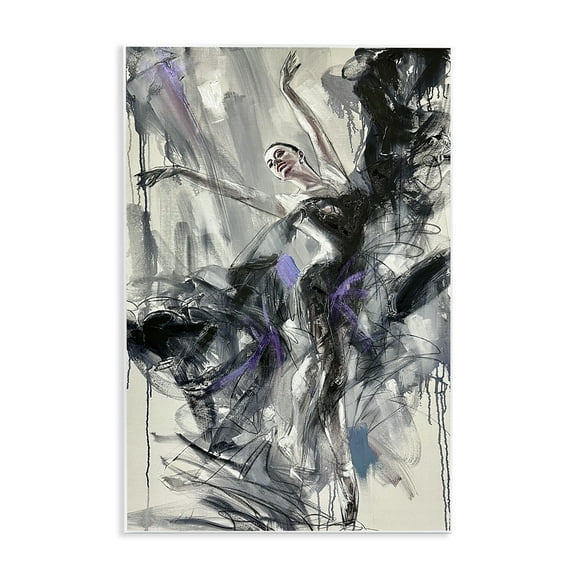 Stupell Industries Abstract Elegance Dancer People Painting Unframed Art Print Wall Art, 10 x 15