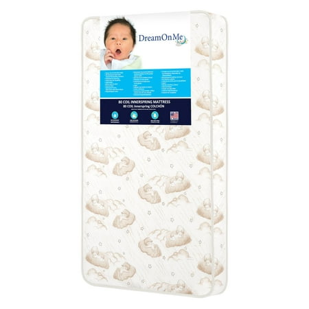 Dream On Me Twilight 5 in. 80 Coil Spring Crib and Toddler Bed (Best Rated Coil Spring Mattress)