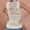 thumbnail image 2 of POIUYTR Women Ribbed Knit Tank Tops Summer Mesh Scoop Neck Sleeveless Shirts Casual Loose Breathable Camisole, 2 of 6