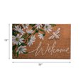 thumbnail image 3 of Coir Mat With Rubber AccentDaisies W/ Metallic Bee - Welcome, 3 of 3