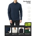 thumbnail image 6 of Bass & Co Men's & Big Men's Pro-Sueded Quarter Zip Heathered Pullover, Sizes S-XXXL, 6 of 6