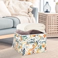 thumbnail image 3 of Yayeee Collapsible Cube Storage Bin with Lid Fabric Closet Decorative Basket with Handles, Whimsical Leaves, 3 of 7