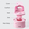 thumbnail image 5 of KUB 3-in-1 Toddler Potty Training Toilet (Chair, Seat, Step Stool), Easy to Clean, Pink, 5 of 8