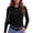 AVW48-Black, variant on Women Long Sleeve Shirts Ribbed Tops Crewneck Basic Tee Stretchy Fall Business Casual Daily Wear For Going Out Work Red S