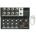 thumbnail image 2 of Ccdes Q48 Portable 8‑Channel Stereo Audio Sound Mixer Karaoke Microphone Console,8-channel Mixer,Mini Audio Mixer, 2 of 8