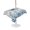 Mist Blue, variant on Outdoor Tablecloth with Umbrella Hole for Patio/Picnic/Party/Camping, Blue Coastal Octopus Waterproof Table Cloth Round Cover Washable, Summer Ocean Sea Coral Shells Texture (Dia 60")