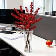 thumbnail image 6 of Lunxisen 1 Pcs Easter Artificial Green Pines Needle Berry Branches Spring Home Decoration Centerpiece, 6 of 9