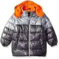 thumbnail image 1 of iXtreme Boys' Big Color Block Puffer with Patch, Charcoal, 18, 1 of 2