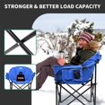 thumbnail image 5 of NAIZEA Oversized Heated Camping Chair, Patio Lounge Chairs with 3 Heat Levels, Portable Folding Heated Chair Round Moon Saucer Folding Lawn Chair Outdoor Chair for Camping, Lounge Patio, 5 of 9