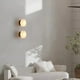 thumbnail image 4 of Lámpara de Pared Redonda de Mármol Natural, Estilo Nórdico Moderno, LED, para Sala de Estar, Dormitorio, Pasillo, B, 4 of 5