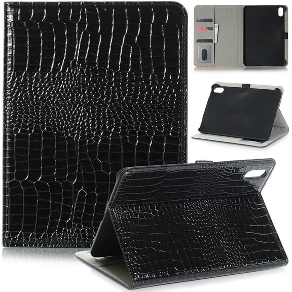 TECH CIRCLE iPad Generation 10.9 Inch 2022,Lightweight Business Style Wallet Folio Slim Auto Sleep/Wake Cover Stand Protective Cover for Apple iPad 10th Gen 10.9 inch 2022, Black