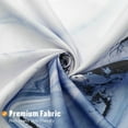 thumbnail image 5 of Blue Marble Shower Curtain, Modern Ombre Fabric Cloth Shower Curtains for Luxury Bathroom Decor, Abstract Watercolor Shower Curtain, Navy Blue, 72x72, 5 of 6