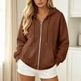 thumbnail image 2 of DHFJKG Zip Up Hoodie Women Rhinestone Wing Graphic Glitter Long Sleeve Sweatshirt Fall Trendy Streetwear Jackets, 2 of 6