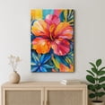 thumbnail image 3 of Canvas Wall Art Vibrant Hibiscus Floral Print for Living Room Decoration - 32x48, 3 of 8