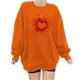 thumbnail image 1 of ICHUANYI Liquidación Moda de mujer Otoño Impreso Blusa suelta de manga larga Cuello redondo Casual Pullover Tops Sweatershirt ICHUANYI WER202308172599, 1 of 3