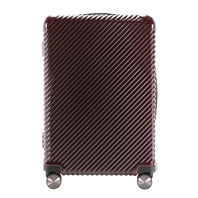 Ecotech Veer 24" Checked Hardside Luggage, Chocolate photo 1