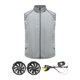 thumbnail image 4 of Chaleco de refrigeración con ventilador, poliéster, portátil, transpirable, para hombre y mujer, para verano Gris, 4 of 9